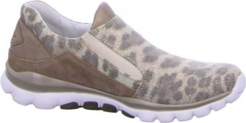 Gabor - Rollingsoft Sensitive - Dames Wandelsneaker - Grijs - Leer
