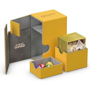 Ultimate Guard UGD010772 Flip'n´Tray Deck Case 80+ standaardformaat XenoSkin kaartenbox, barnsteen