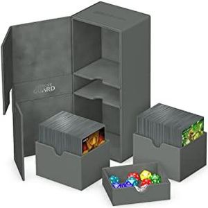 Ultimate Guard Ultimate Guard Twin Flip'n'Tray 266+ Xenoskin - Grey Card Boxes