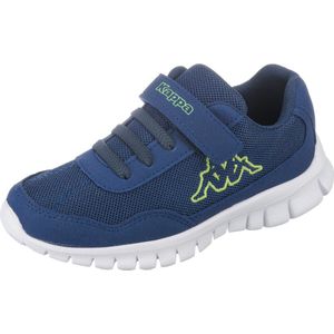 Kappa Unisex Follow Sneakers voor kinderen, Blue Lime, 27 EU