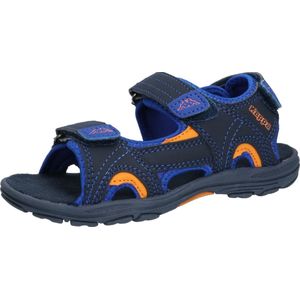 Kappa Early II K Sandalen, uniseks, Blauw Navy Oranje 6744, 34 EU