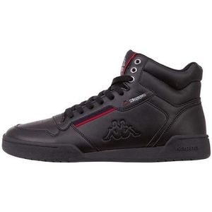 Kappa Mangan Hi-Top Sneakers voor heren, 1120 Zwart Rood, 43 EU