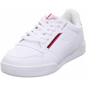 Kappa Marabu Sneakers voor dames en heren, sportschoenen met Kappa-logo in reliëf en gekleurde applicaties, onderhoudsvriendelijke metgezel voor vele outfits, zwart en wit, maten 36-47, Zwart wit