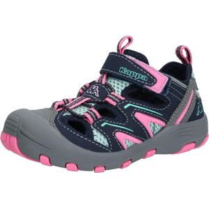 Kappa Reminder Kids Gesloten sandalen voor meisjes, Grijs Grijs Flamingo 1672, 26 EU