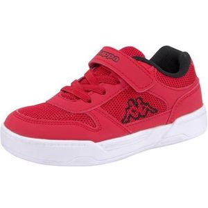 Kappa Unisex kindersneaker turnschoen 260779 zwart, 2011 Rood Zwart, 25 EU