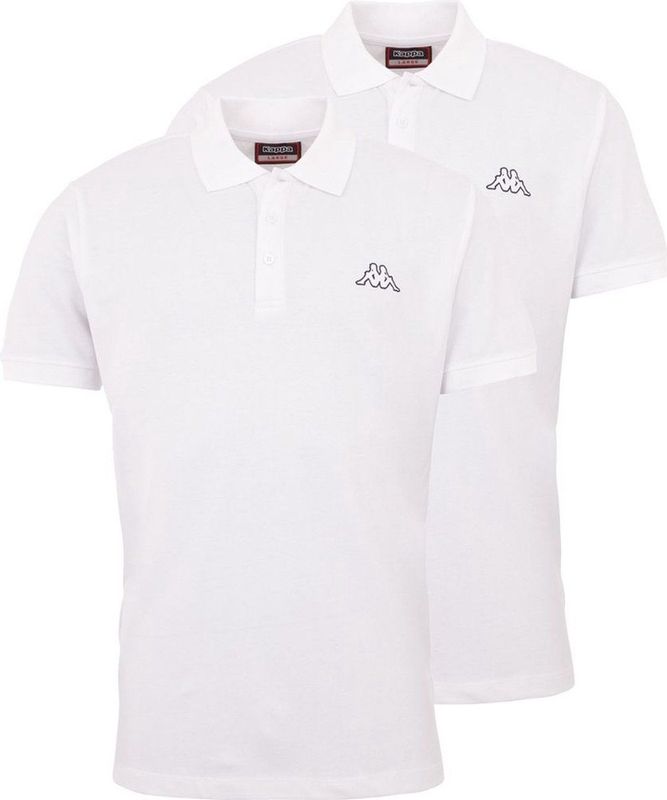 Kappa - Venist Men - Poloshirt - Bright White - 2er Pack