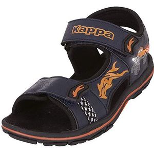 Kappa Beel K Slipper voor jongens, 6744 Navy Orange, 25 EU