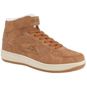 Kappa Marabu Sneakers voor dames en heren, sportschoenen met Kappa-logo in reliëf en gekleurde applicaties, onderhoudsvriendelijke metgezel voor vele outfits, zwart en wit, maten 36-47, bruin, 40 EU