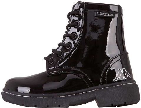 Kappa - DEENISH Shine K - Uniseks Kinderstraatschoenen - Zwart/Zilver