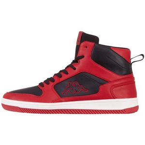 Kappa - Mid Cut Sneaker - Rood/Zwart - Synthetisch