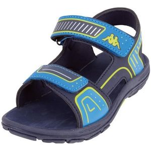 Kappa Unisex Paxos sandaal, Marineblauw Lime, 40 EU