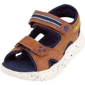 Kappa Chios K Sandalen voor jongens, cognac/navy, 32 EU