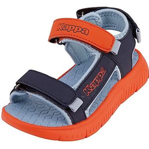 Kappa Kana MF K sandalen voor kinderen, uniseks, marineblauw oranje, 35 EU