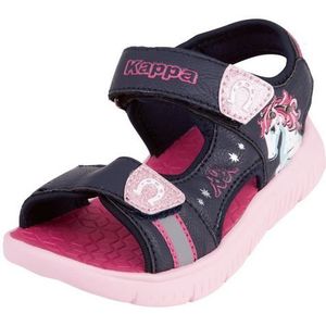 Kappa Flake Sun K Uniseks sandalen voor kinderen en jongens, Navy Roze, 35 EU