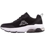 Kappa Unisex Koro sneakers, zwart/wit, 36 EU