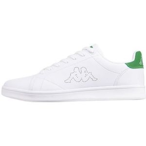 Kappa Unisex Limit Sneaker, White/Green, 37 EU