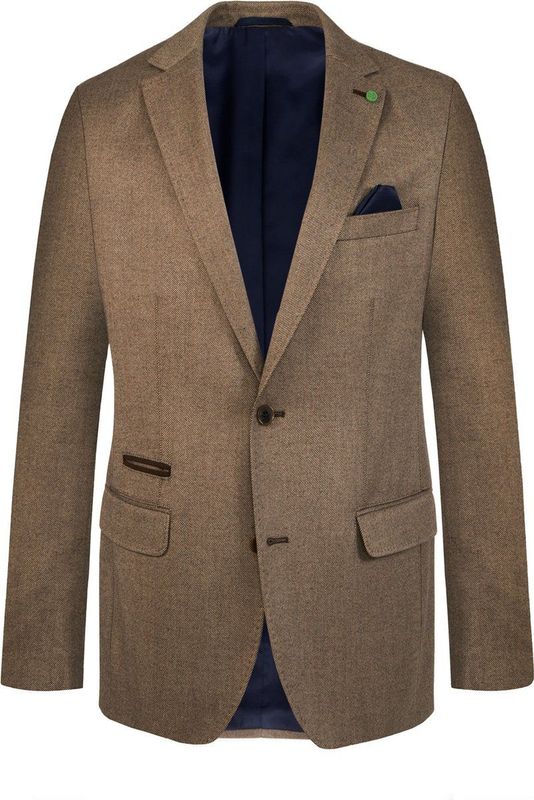 Weis - 2228001-202124 Diego - Heren Colbert - Blauw - 54% Polyester/ 46% Viscose