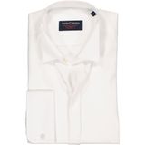 Casa Moda - Gala Shirt - Wit - Lange Mouw - 100% Katoen - Poplin