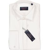 Casa Moda - Gala Shirt - Wit - Lange Mouw - 100% Katoen - Poplin