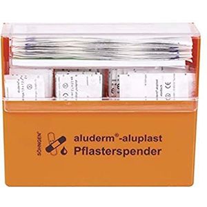 Aluderm Pleisterdispenser gevuld, 115 pleisters, met wandhouder, merk Söhngen