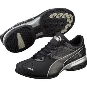 PUMA Men Tazon 6 FM Road Running Shoes, Puma Black-Puma Silver, 44 EU