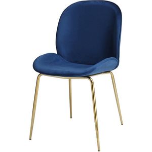Lalee.Avenue Laleeavenue Charlize 110 stoel set van 2 blauw / messing - goud 7ZVKS