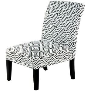 Lalee Avenue  Indira 110 stoel (LxBxH) 77 x 55 x 92 cm - Zwart / wit
