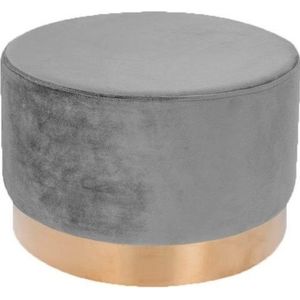 Kayoom Hocker »Nano 510, Hocker in stilvollem Design,weiche Schaumstoff-Sitzfläche«, (1 St.), Golz Akzente, mit pflegeleichtem Stoffbezug, große runde Form