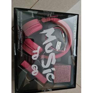 Silvercrest Geschenkset Koptelefoon - Powerbank - Bluetooth speaker - Roze - Cadeau