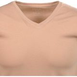 T-shirt - Light Skin - Katoen - V-hals - Mouwloos - Regular Fit