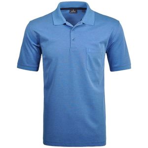 Shirt - Effen - Katoen - Polokraag - Kwartmouw - Normale Pasvorm