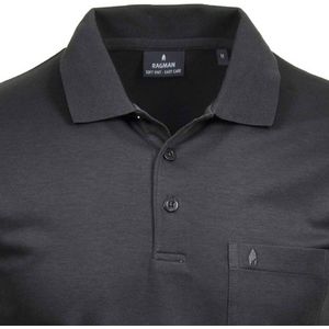 Ragman - Softknit-Polo - Poloshirt - Effen - Met Borstzak en Knoopsluiting