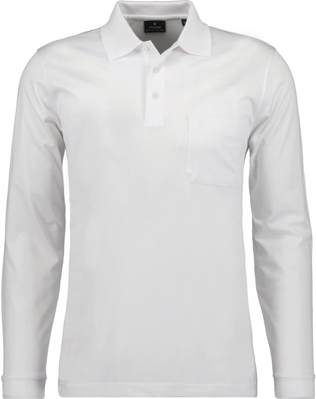 Ragman Poloshirt Soft Knit Polo Knopf Langarm