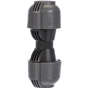 Gardena 2775-U verbindingsstuk voor sprinklersysteem: Verbindingsstuk voor verlengen van aanvoerbuis, Quick & Easy verbindingstechniek, gereedschapsloze montage op Gardena aanvoerbuis, 25 mm
