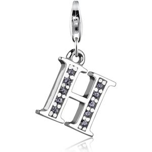 Nenalina Dames Bedel Bedeltje Hanger Letter in 925 Sterling Zilver voor alle gangbare Charmdragers