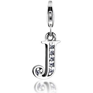 Nenalina Dames Bedel Bedeltje Hanger Letter in 925 Sterling Zilver voor alle gangbare Charmdragers