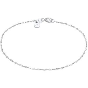 Kuzzoi Armband van 925 sterling zilver, gepolijst voor heren, 1 mm, gedraaide look, lengte 19 cm, sterling zilver, Sterling zilver