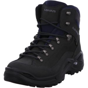 LOWA Renegade GTX Mid Herren Wanderschuhe schwarz für Herren, grau, Gr. 44 ½ EU / 10 UK