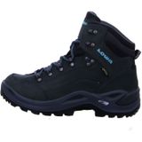 Lowa - Dames wandelschoenen - Renegade GTX Mid Ws asphalt/turquoise voor Dames - Maat 5 UK - Zwart