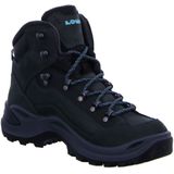 Lowa - Dames wandelschoenen - Renegade GTX Mid Ws asphalt/turquoise voor Dames - Maat 5 UK - Zwart