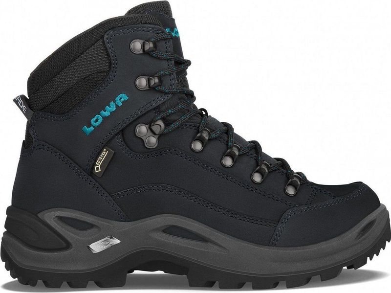 Wandelschoen Lowa Women Renegade GTX Mid S Asphalt Turquoise