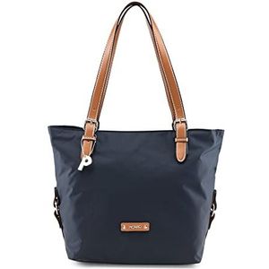 Picard Sonja Shopper voor dames, van nylon, met ritssluiting, shopper, dagelijks gebruik, uitgaan, Midnight, 38x27x15.5cm