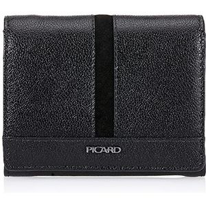 PICARD Leren Portemonnee Marie 1 Flap Wallet Black Zwart