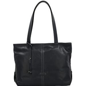 Picard Dames Shopper Eternity van echt leer medium | Breedte 12 cm hoogte 28 cm lengte 38 cm met ritssluiting | Dagelijks dag uitgaan |, navy, 38x28x12 cm, Klassiek