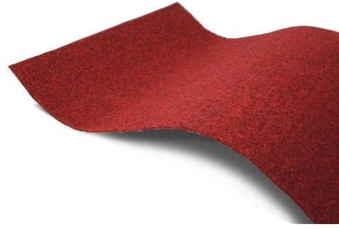 Primaflor-Ideen in Textil Kunstrasen "GREEN", rechteckig, 7,5 mm Höhe, Rasenteppich, rot, mit Noppen, witterungsbeständig & wasserfest