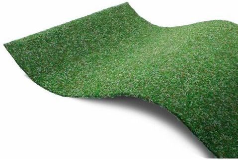 Primaflor-Ideen in Textil Kunstrasen "GREEN", rechteckig, 7,5 mm Höhe, Rasenteppich, blau, mit Noppen