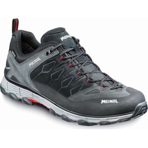 Meindl - Lite Trail GTX - Herenschoenen - Antraciet Rood - Suède en Mesh