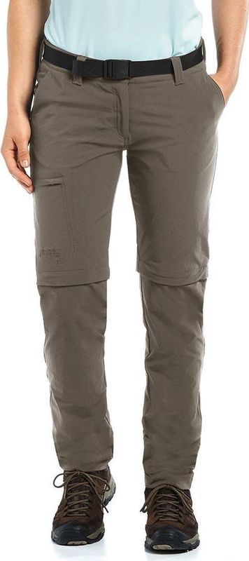 Dames - Wandelbroek - Bruingrijs - 90% Polyamide, 10% Elastaan - Slim Fit