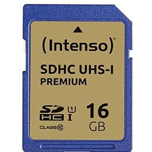 Intenso SDHC UHS-I 16GB Class 10 geheugenkaart blauw