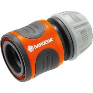 Gardena slangaansluiting 13 mm (1/2 inch) en 15 mm (5/8 inch): Steekaansluiting voor begin van de slang, greepuitsparingen, eenvoudige montage, verpakt (18215-20)